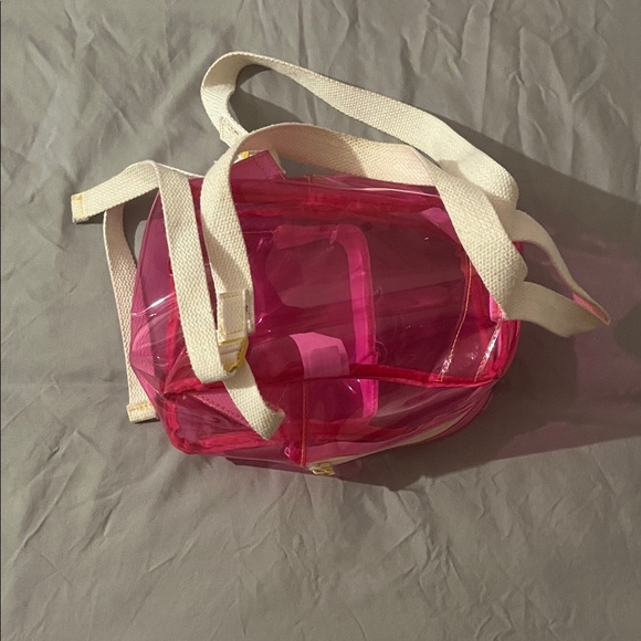 Transparent Mini Pink Backpack - Picture 2 of 2